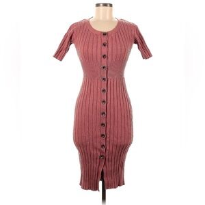 Ribbed mini knit dress 🎀 (OS stretches to all!)